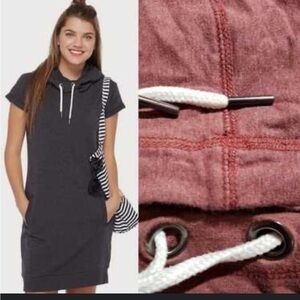 Twik mauve Hoodie Dress pockets small #preppy #casual